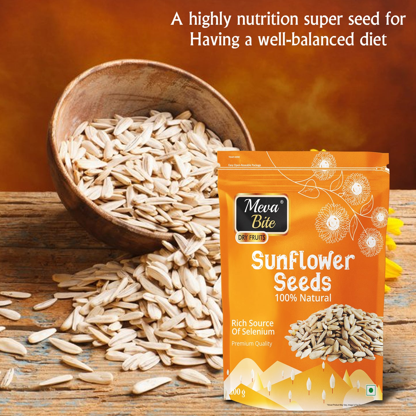 Sunflower Seeds 200g Zipper