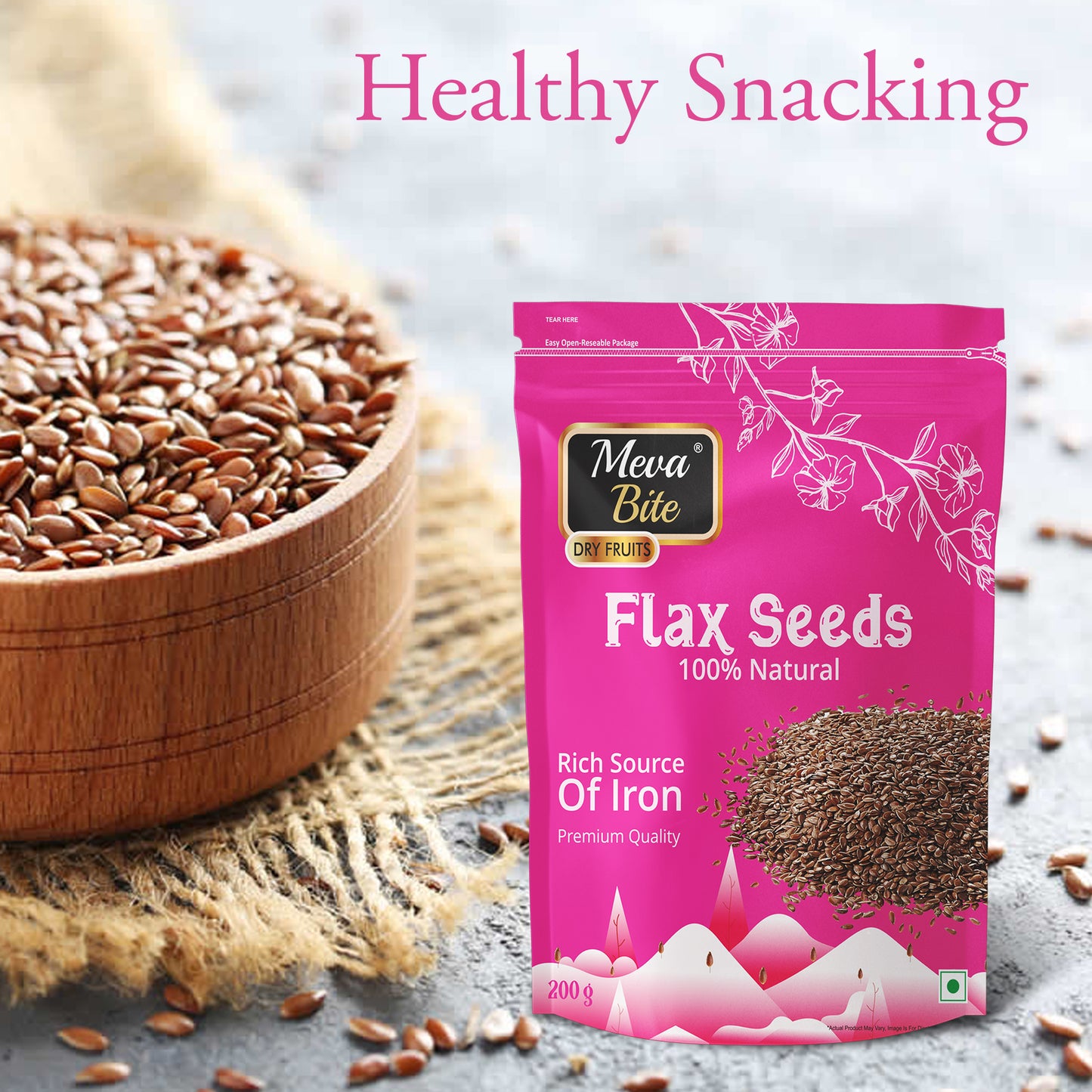 Flax Seeds 200g Zipper