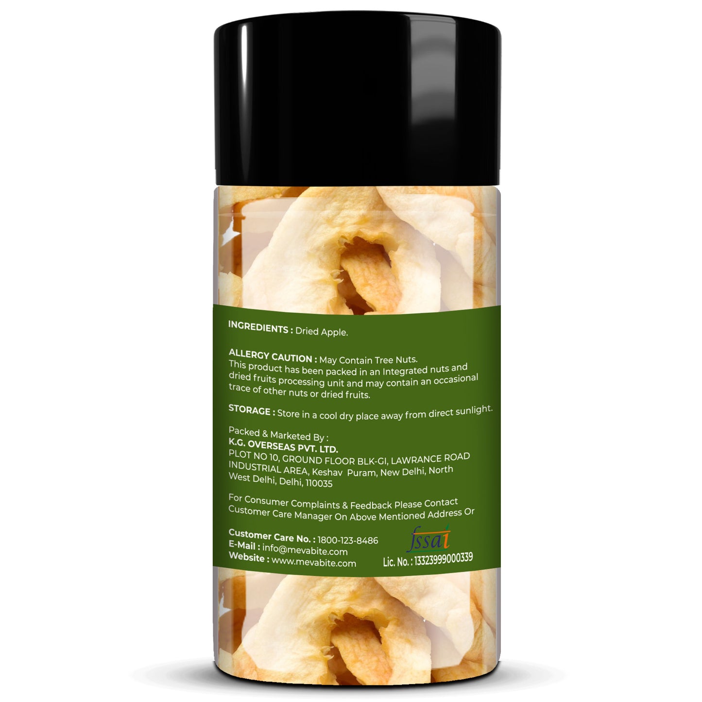 Dried Apple 250 Jar