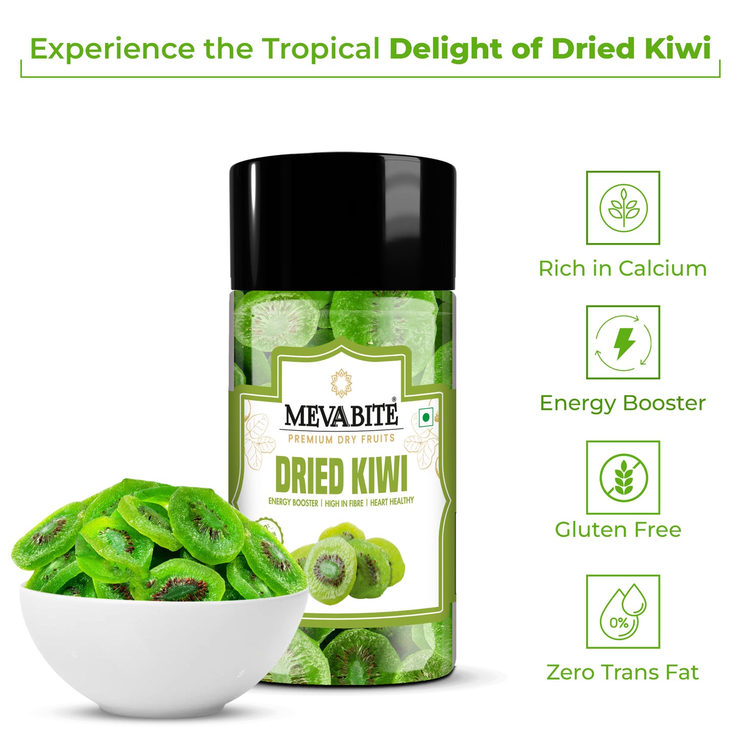 Dried Kiwi 250g Jar