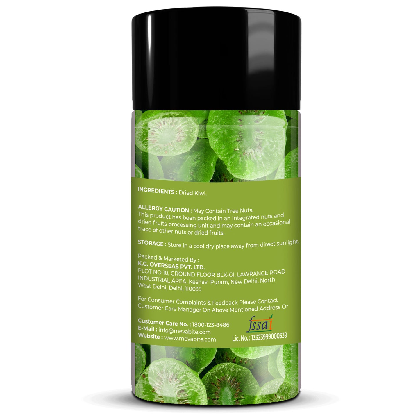 Dried Kiwi 250g Jar