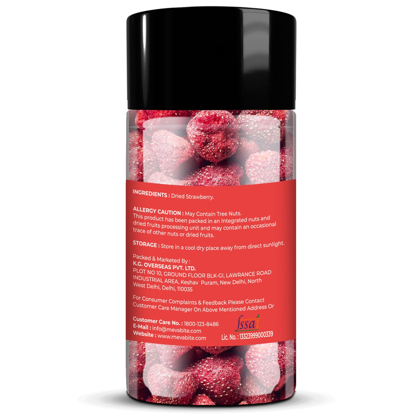 Dried Strawberry 250g Jar