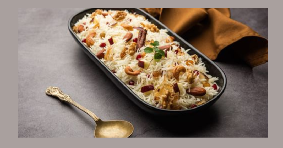 Rice pulao with raisin