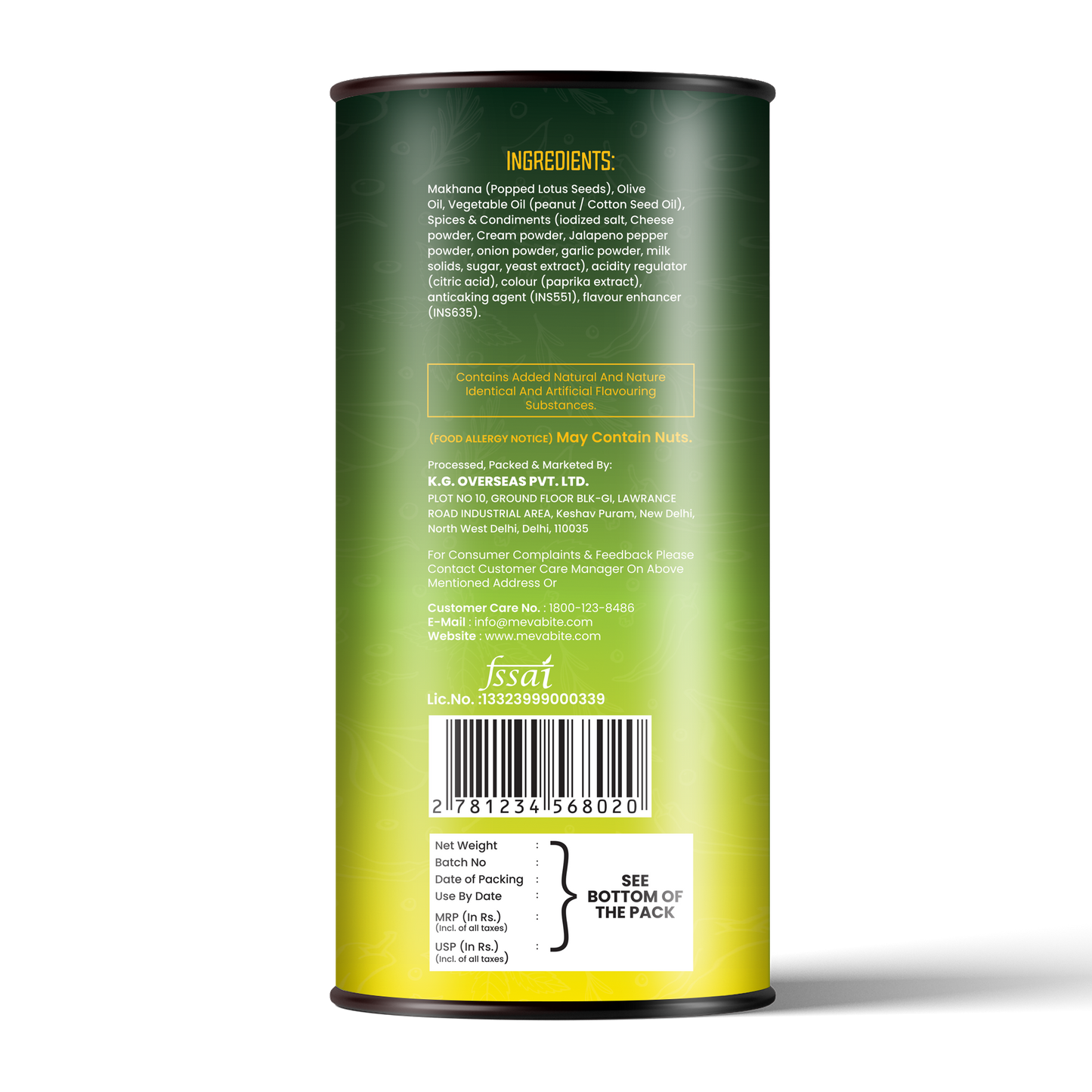 Chesse & Jalepano Makhana 80g Jar