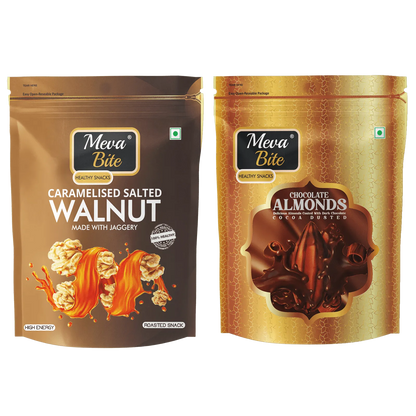 Cararmel Walnuts & Chocolate Almonds, MevaBite