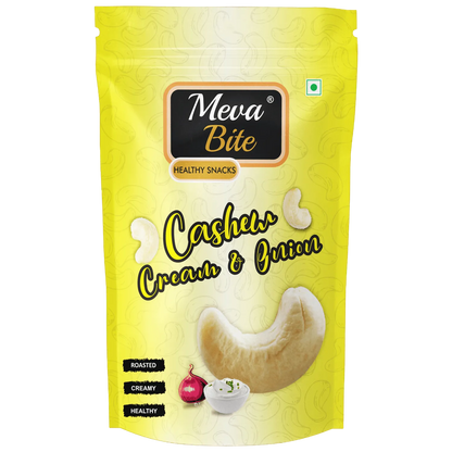 Cream & Onion Cashew, Munching Range, Snack Foods, MevaBite
