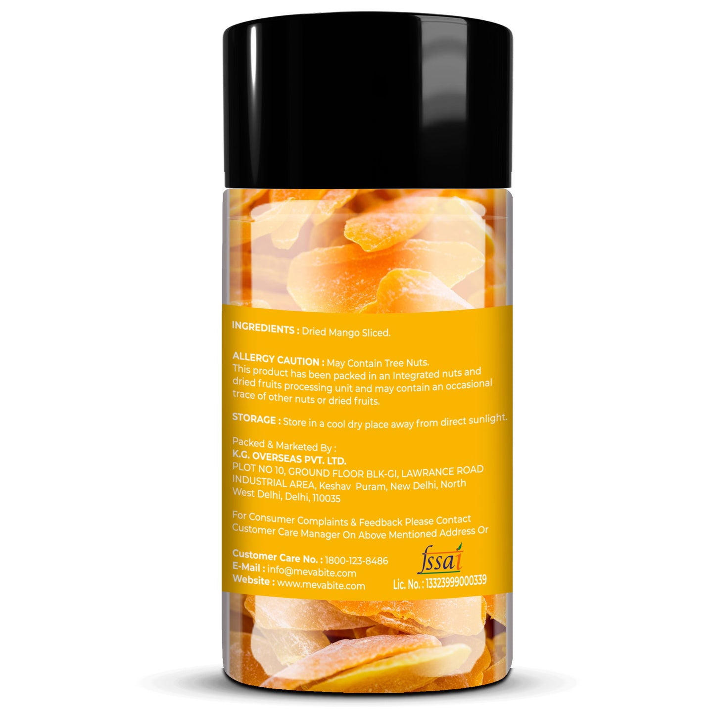 Dried Mango slice 250g Jar