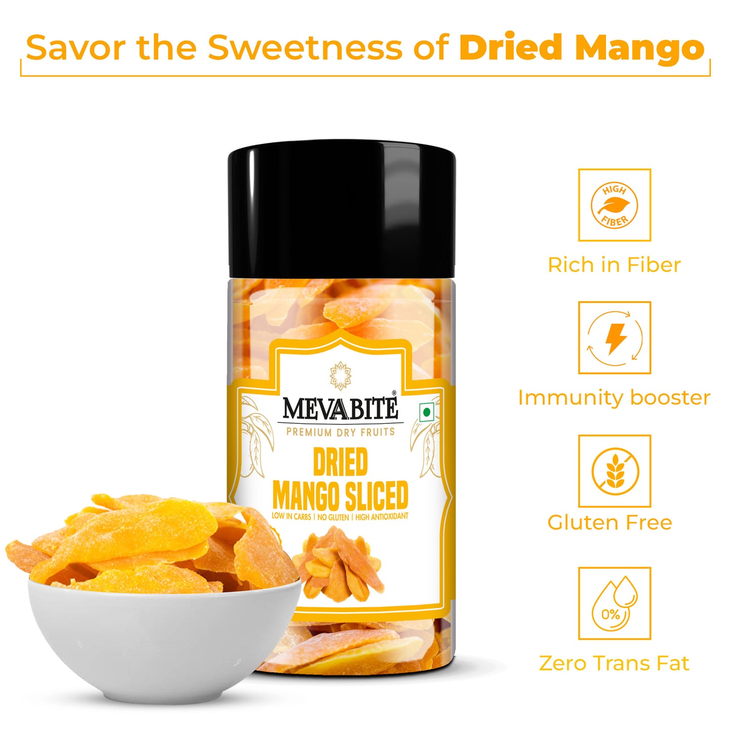 Dried Mango slice 250g Jar