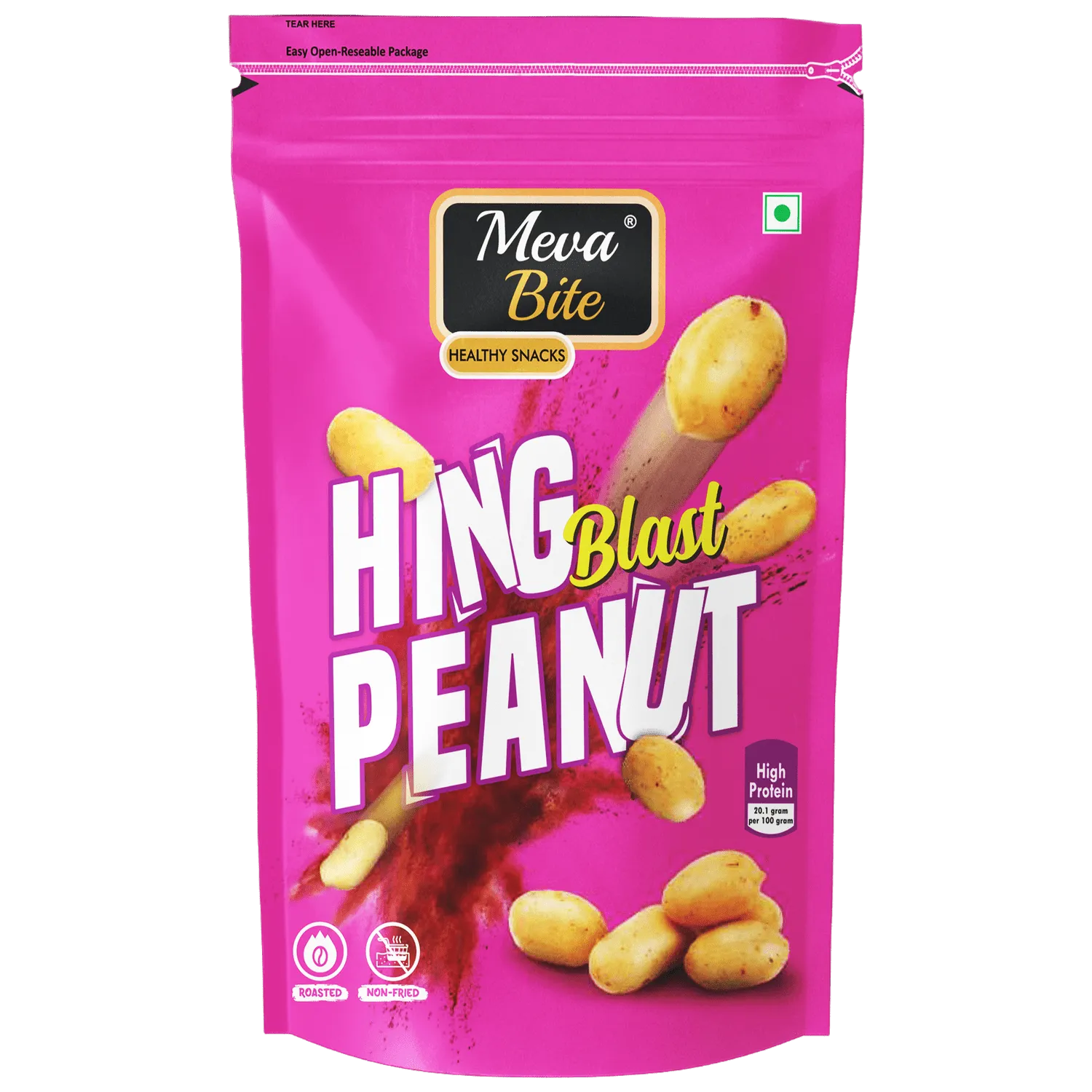 Hing Blast Peanut, Munching Range, Snack Foods, MevaBite
