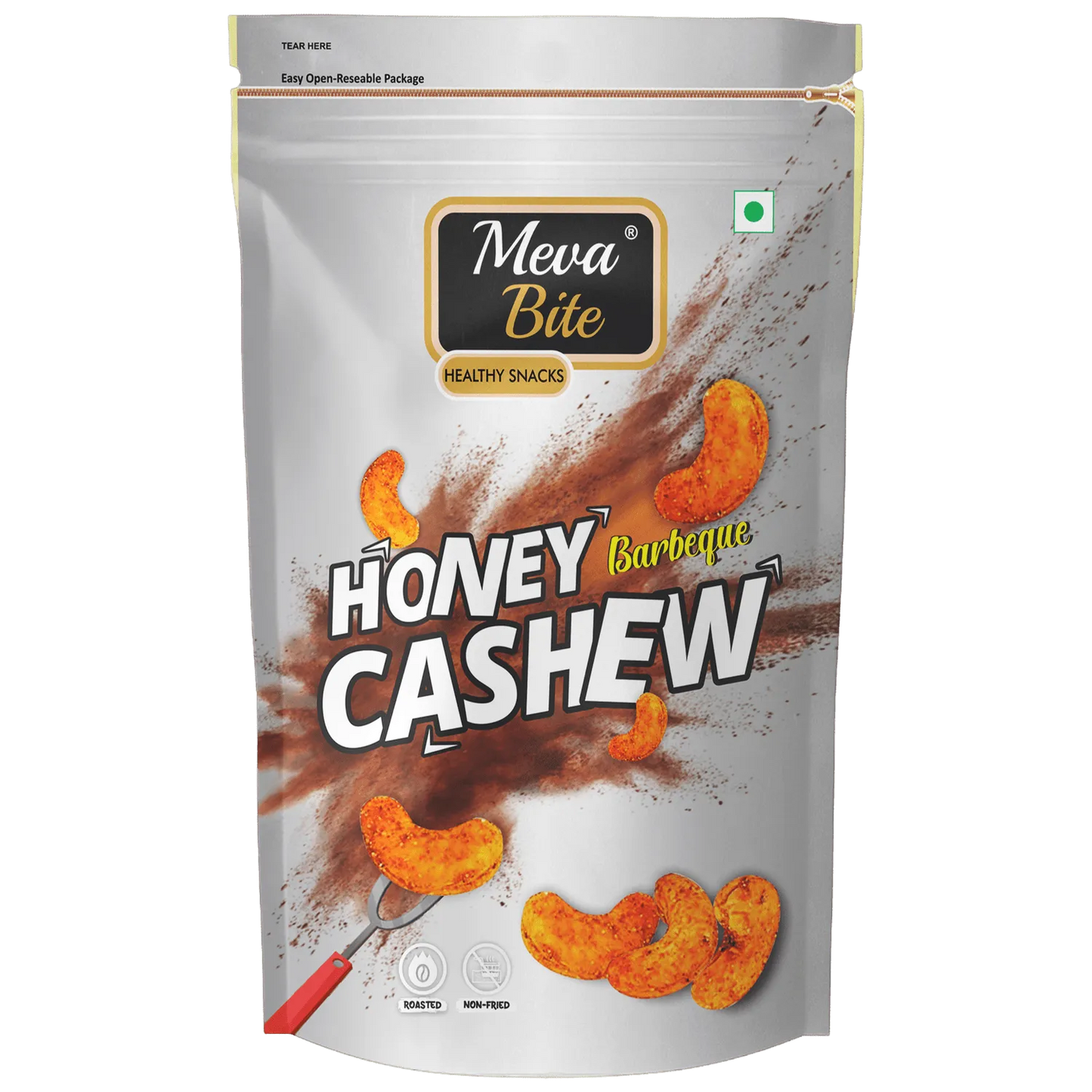 Honey Barbecue Cashews, Munching Range, Snack Foods, MevaBite