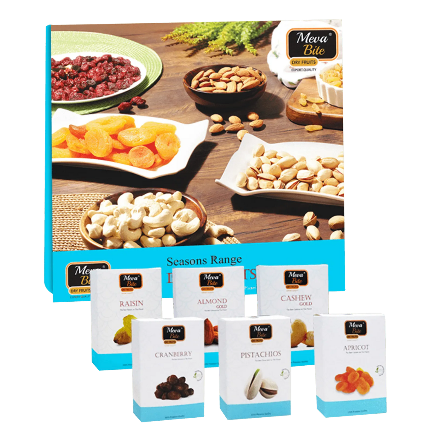 Dry Fruit Collection - 600Gm Gift Box, Gift pack, Food Items, MevaBite