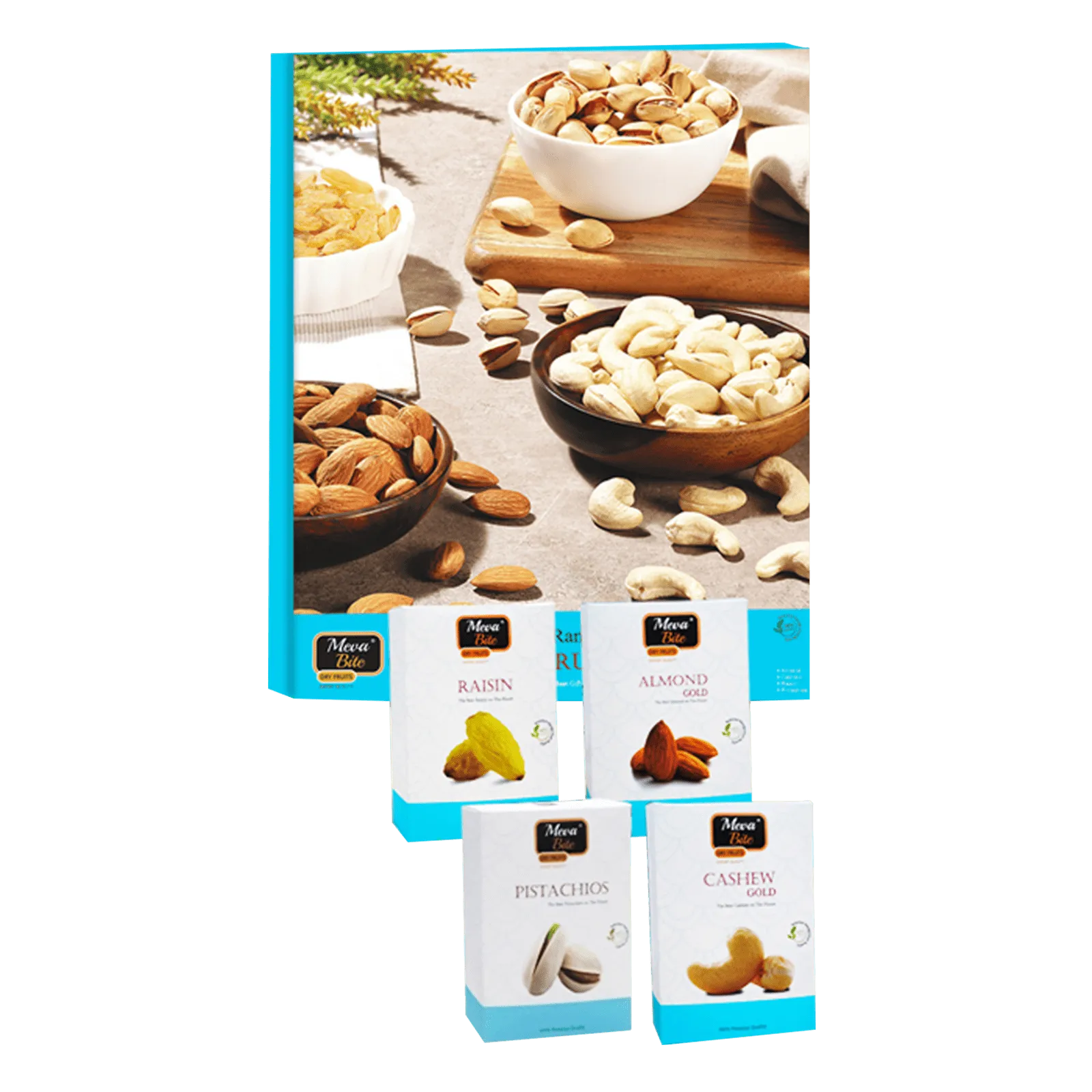 Dry Fruit Collection - 400Gm Gift Box, Gift pack, Food Items, MevaBite