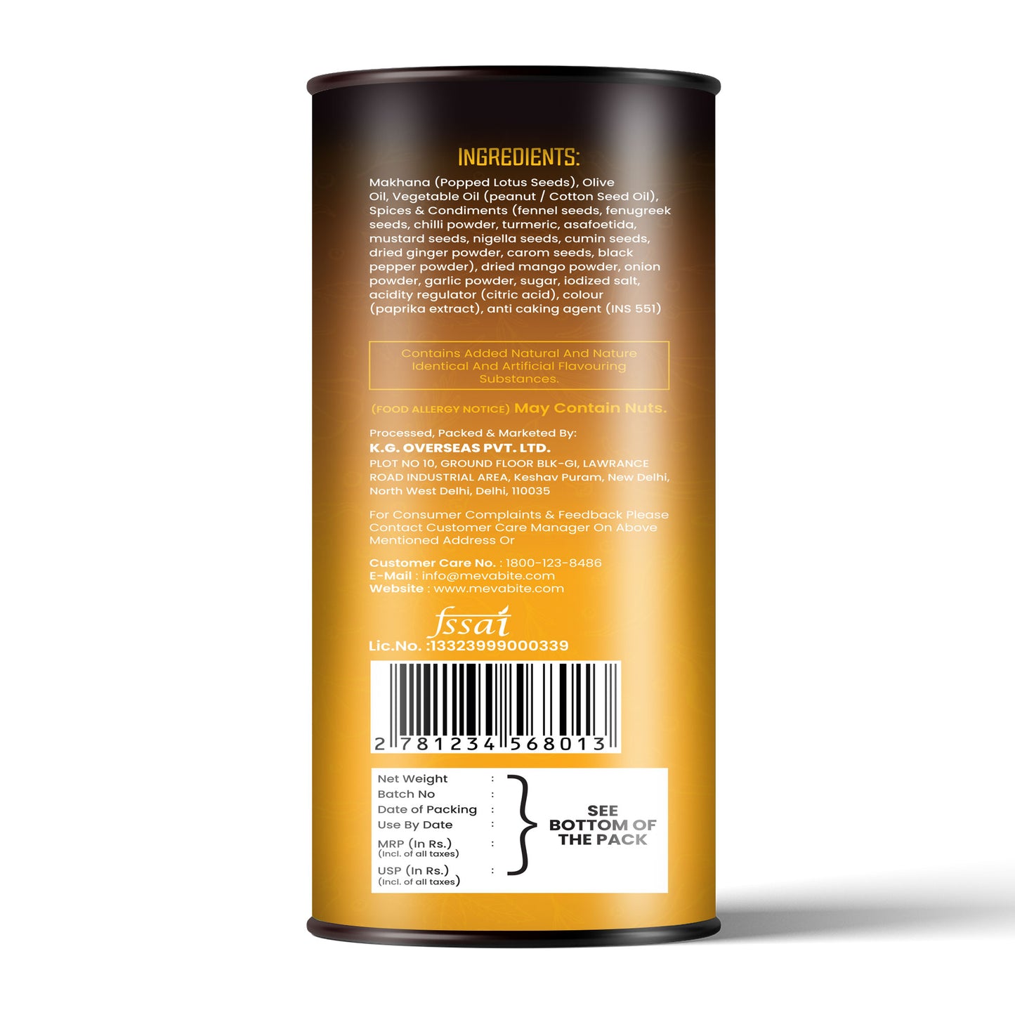 Mango Achari Makhana 80g Jar