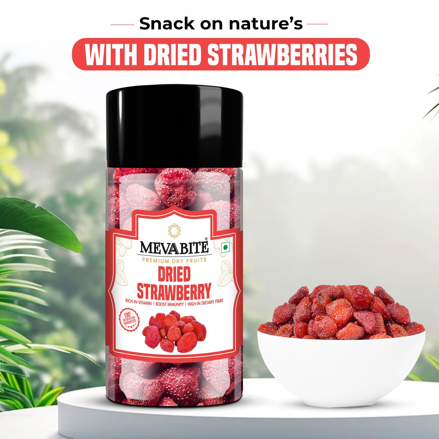 Dried Strawberry 250g Jar