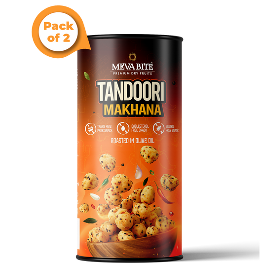 Tandoori Makhana 80g Jar - Pack of 2 (Total 160g)