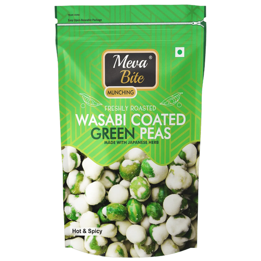 Wasabi Coated Green Peas, Munching Range, Snack Foods, MevaBite