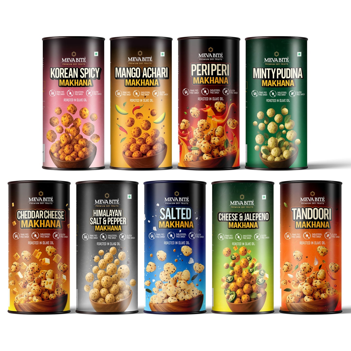 Makhana Combo 80g Jar Pack Of 9