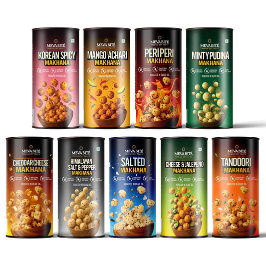 Makhana Combo 80g Jar Pack Of 9
