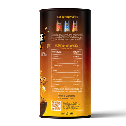 Cheddar Cheese Makhana 80g Jar - Pack of 2 (Total 160g)