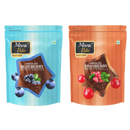 Chocolate Cranberry & Chocolate Blueberry, Munching Range, Snack Foods, MevaBite