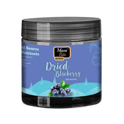 DRIED BLUEBERRYDried Blueberry Online in India
MevaBite Pet Jars
MEVABITE brings to you high-quality dried Blueberries. All our products are hygienically packed to retain goodness 