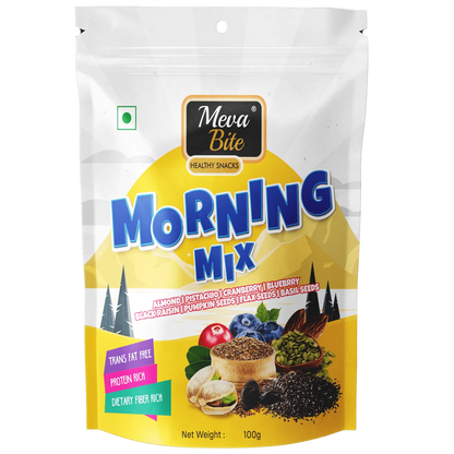 Morning Mix Zipper, Dry-Fruit, Trail & Snack Mixes, MevaBite