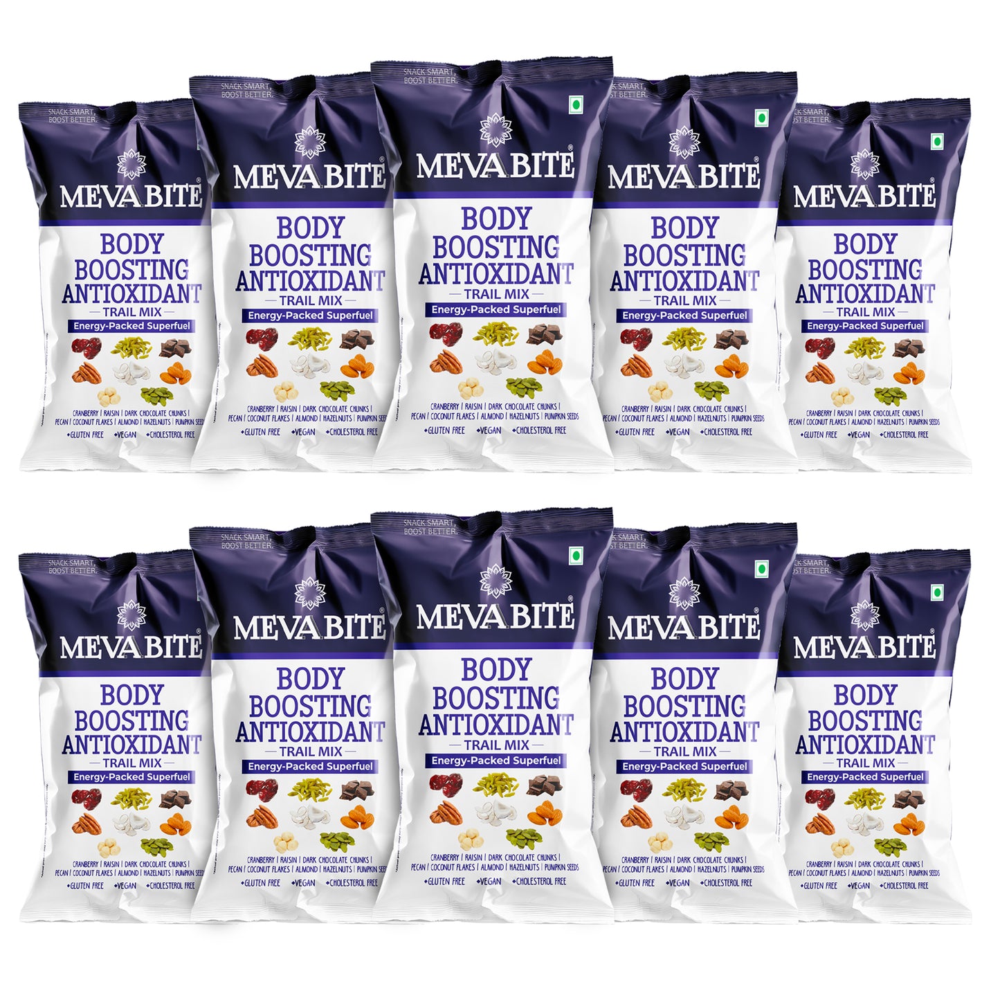 Body Bosting Antioxidant | Trail Mix - 43g (Pack Of 10)