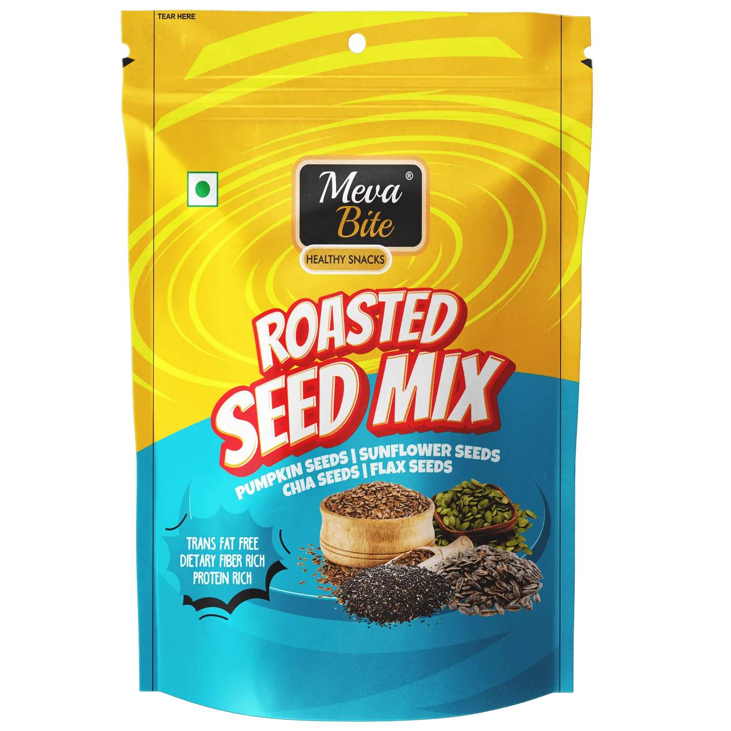 Roasted Seed Mix Zipper, Dry-Fruit, Trail & Snack Mixes, MevaBite