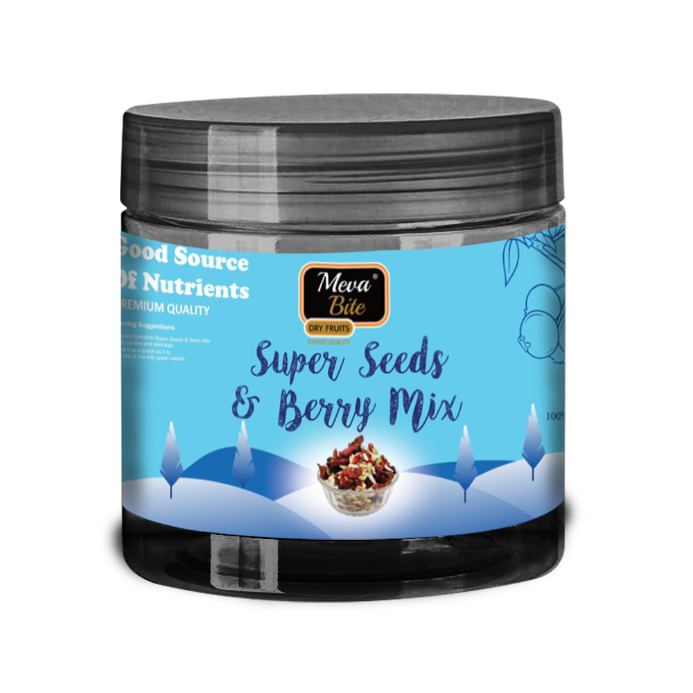 SUPER SEEDS AND BERRY MIXSuper Seeds &amp; Berry Mix Online
MevaBite Pet Jars
MevaBite Exotic Range of Super Seeds &amp; Berry Mix which includes Dried Blueberry, Dried Cherry, Dried Strawbe